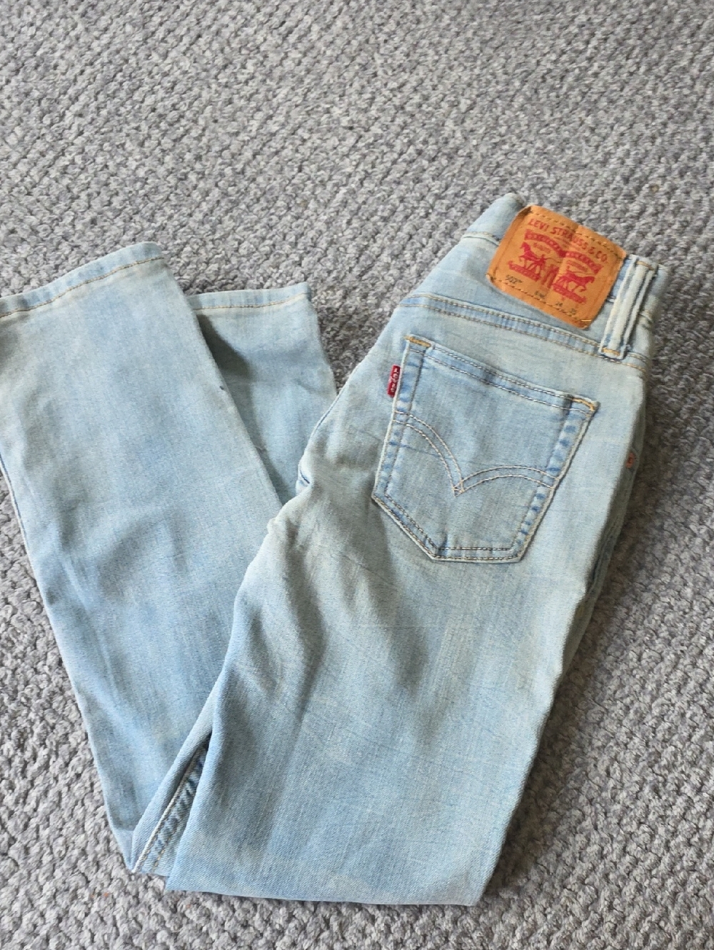 Levi's Light Blue Denim Jeans with Tan Patch